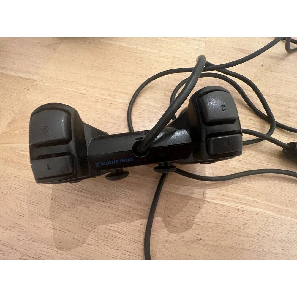 Sony PS2 BLACK Wired Controller OEM DualShock PlayStation 2 AUTHENTIC